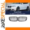 Glossy Black BMW X3 E83 Kidney Grilles Set