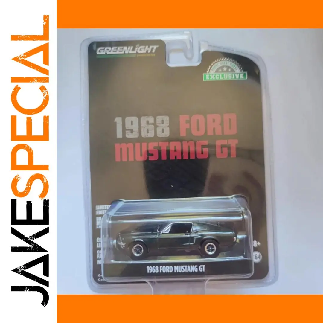 1968 Ford Mustang GT Diecast Model in Green 1 1968 Ford Mustang GT Diecast Model in Green