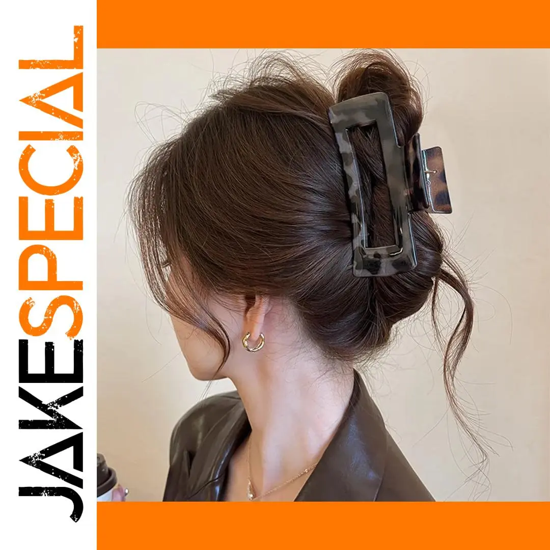 Leopard Print Acrylic Hair Clip Model HH6812 1 Leopard Print Acrylic Hair Clip Model HH6812