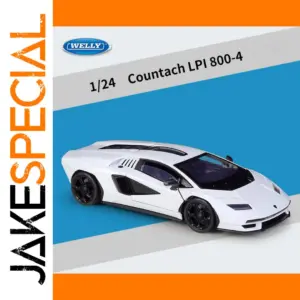 White Lamborghini Countach LPI800 Diecast Model