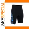 Black and Blue Camouflage Wetsuit Shorts for Women