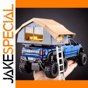1:24 Scale Raptor Pickup Truck Model with RV