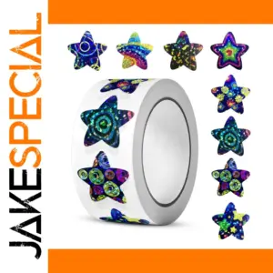 Vibrant Glitter Star Stickers Pack (50/500 pcs)