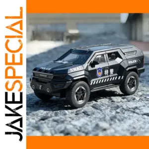 1:24 Scale Black Police Off-Road Model Vehicle