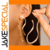 Exaggerated Irregular Lines Earrings by HYFAD