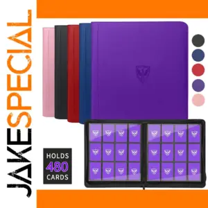 12-Pocket Trading Card Binder in Multiple Colors