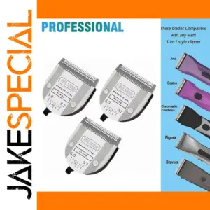 Professional Animal Grooming Blade Set with Adjustable Sizes