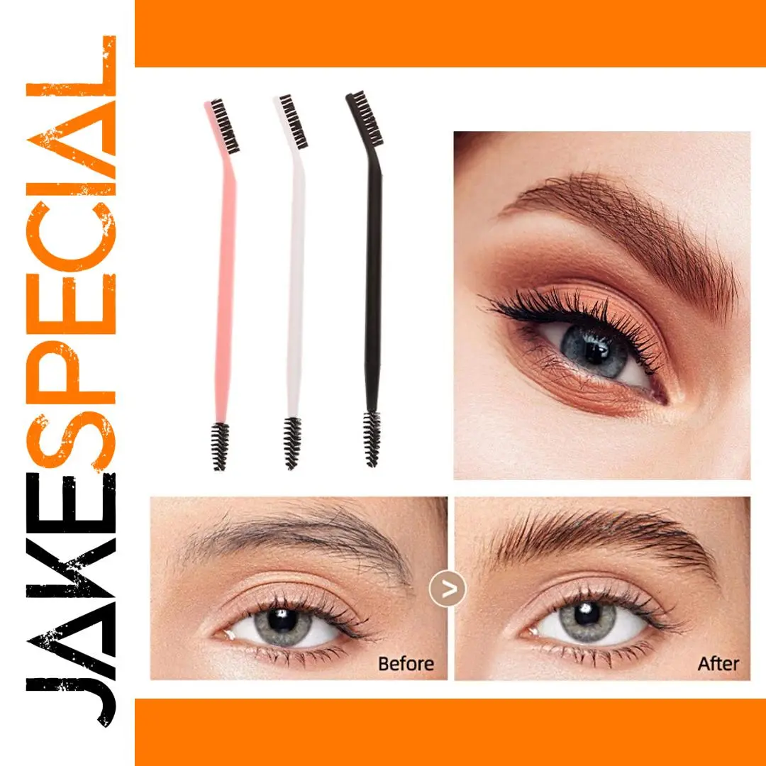 Dual-Head Eyebrow and Eyelash Brush, 15cm 1 Dual-Head Eyebrow and Eyelash Brush, 15cm