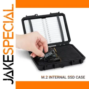 Black M.2 SSD Storage Case for 24 Drives