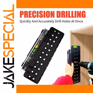 Black Aluminum Shelf and Hinges Drilling Jig