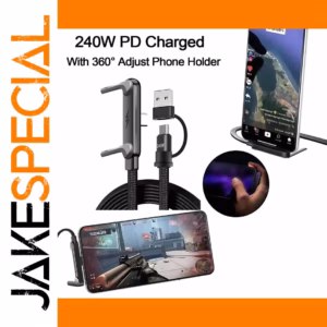 240W Folding Stand Braided Data Cable for Devices