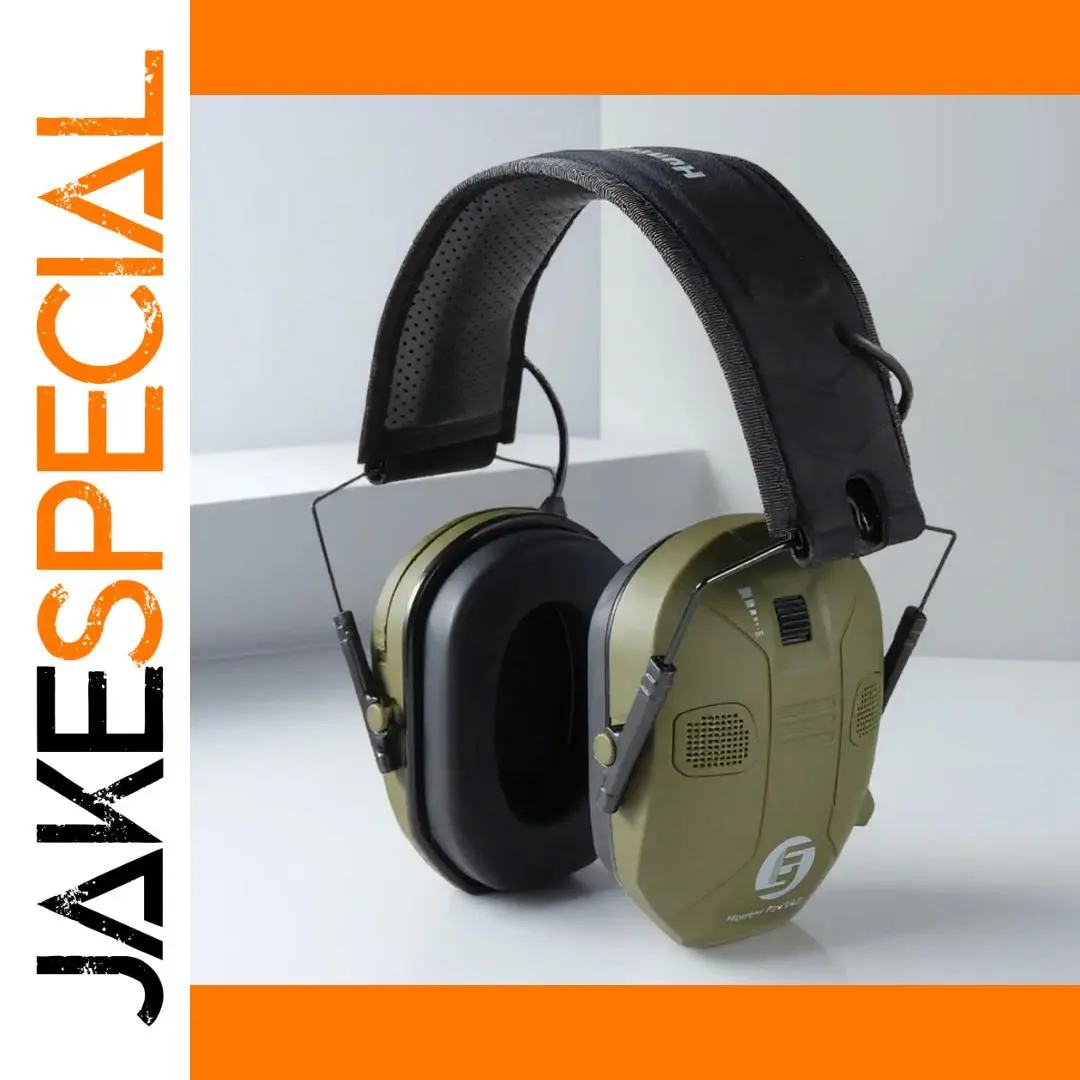 Foldable Tactical Electronic Ear Muffs with Noise Reduction 1 Foldable Tactical Electronic Ear Muffs with Noise Reduction