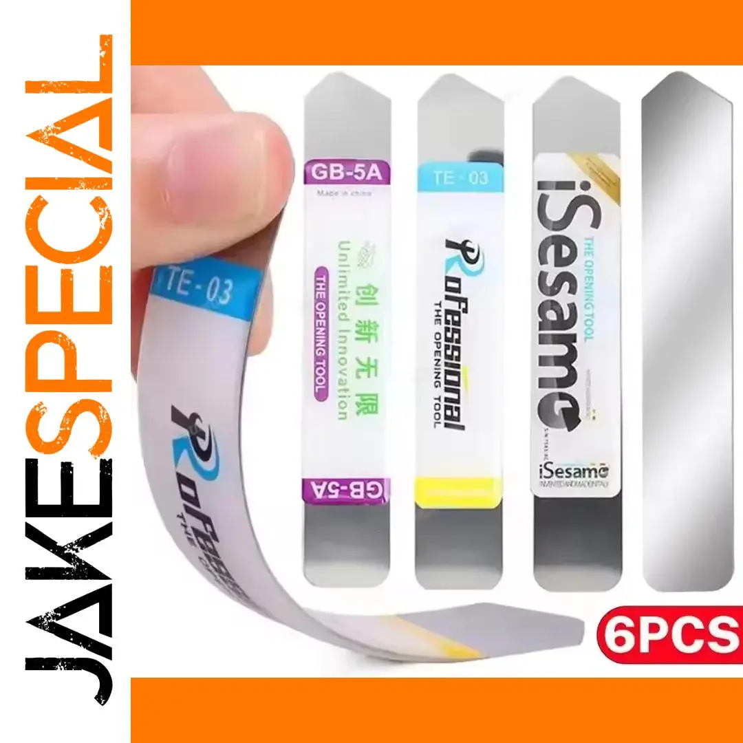 6-Piece Metal Flat Pry Tool Set for Mobile Repair 1 6-Piece Metal Flat Pry Tool Set for Mobile Repair