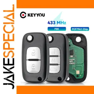 Renault Key Fob Replacement with PCF7961 Chip