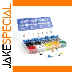 Versatile Insulated Ferrule Crimp Terminal Set 200-1900pcs