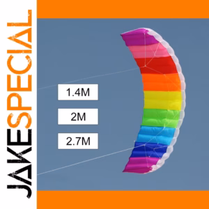 Rainbow Dual-Line Stunt Kite 1.4m-2.7m