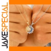 Stainless Steel Sun Moon Necklace Set
