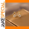 Vintage Crystal Geometric Stud Earrings Women