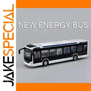 Black Miniature Electric Bus Model 1:42 Scale