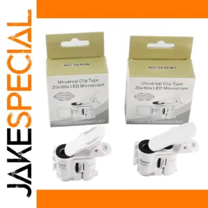 Portable Clamp Microscope with 20x & 60x Magnification