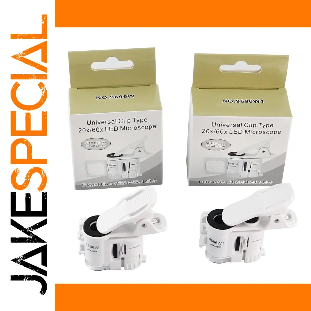Portable Clamp Microscope with 20x & 60x Magnification 1 Portable Clamp Microscope with 20x & 60x Magnification