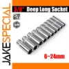 3/8-inch Deep Hex Socket Set 6mm-24mm