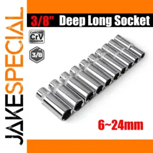 3/8-inch Deep Hex Socket Set 6mm-24mm