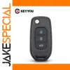 Renault & Dacia Black Key Shell Replacement