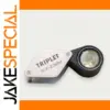 30x Portable Metal Magnifying Glass with LED