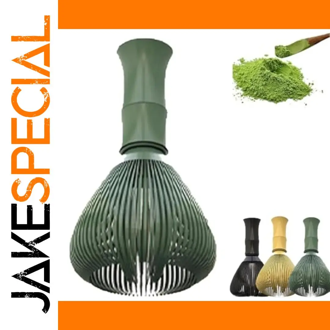 Reusable Matcha Whisk with Ceramic Stand 1 Reusable Matcha Whisk with Ceramic Stand