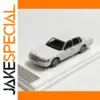 Vintage White Sedan Diecast Model 1:64 Scale