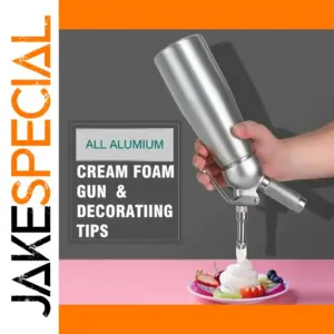 Silver 500ml Whipped Cream Dispenser with Stainless Steel