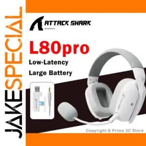 White Gaming Headset with 7.1 Surround Sound