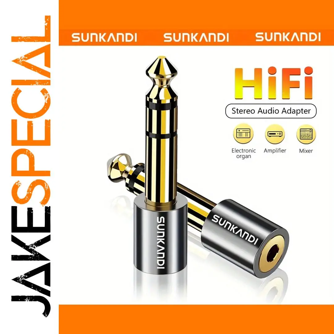 Sunkandi 1/4 to 3.5mm Audio Adapter 1 Sunkandi 1/4 to 3.5mm Audio Adapter
