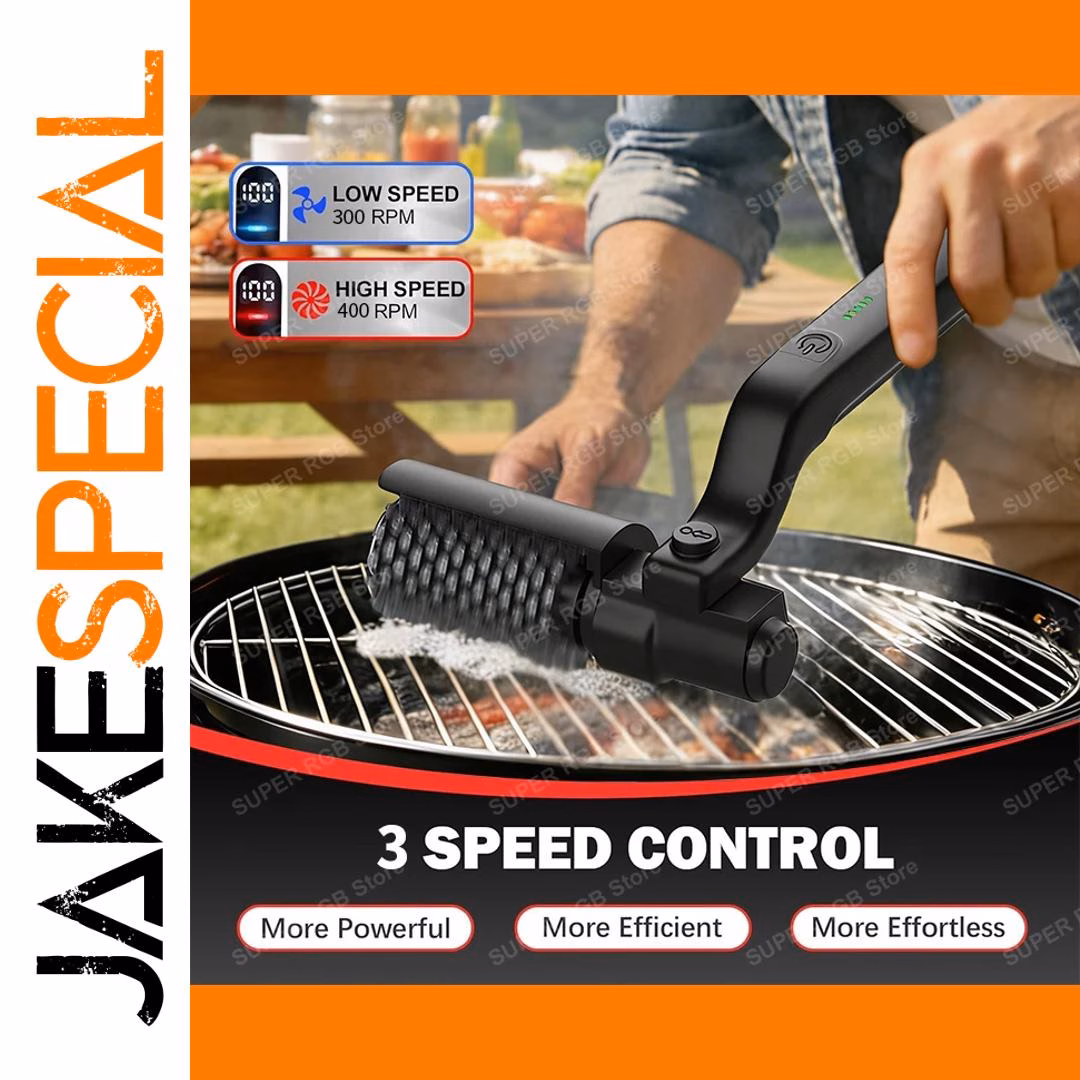 Cordless Electric Grill Cleaning Brush 1 Cordless Electric Grill Cleaning Brush