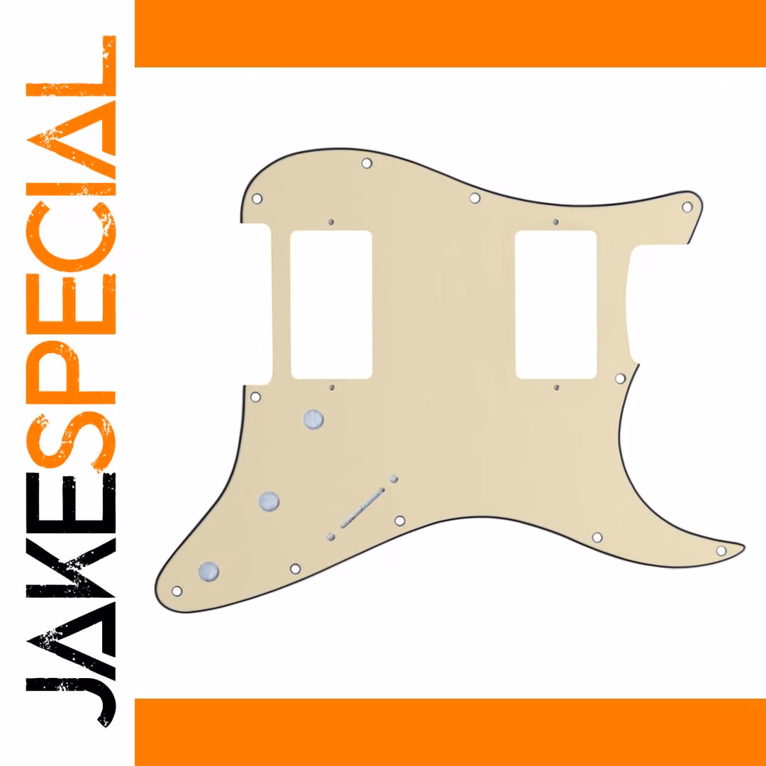 Cream HH Guitars 3-Ply Pickguard 1 Cream HH Guitars 3-Ply Pickguard