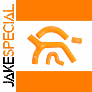 Vibrant Orange Silicone KTM Radiator Hoses Set