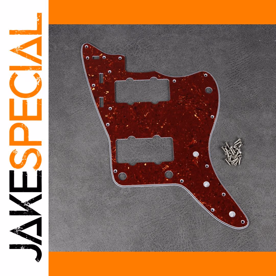 Red Tortoise Shell JM Style Pickguard for Jazzmaster 1 Red Tortoise Shell JM Style Pickguard for Jazzmaster