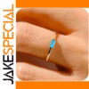 Vibrant Rectangular Gem Women's Ring