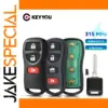 Infiniti Nissan Key Fob Remote 4-Button Black