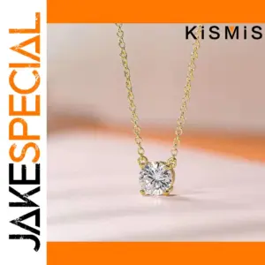 Elegant 7.3mm Crystal Solitaire Necklace