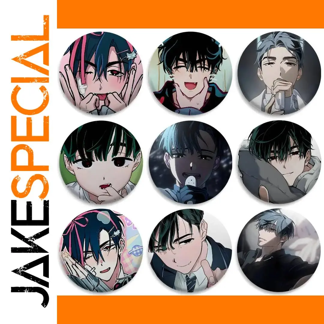 Vibrant Anime Boy Badge 32mm-75mm 1 Vibrant Anime Boy Badge 32mm-75mm