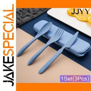 Stylish Light Blue Portable Cutlery Set