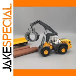 MAN 1/43 Scale Wooden Cargo Truck Model with Crane