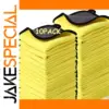 Bright Yellow Microfiber Car Towel Set