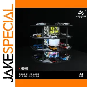 1:64 Scale Octagonal Tower Parking Lot for Diecast Cars