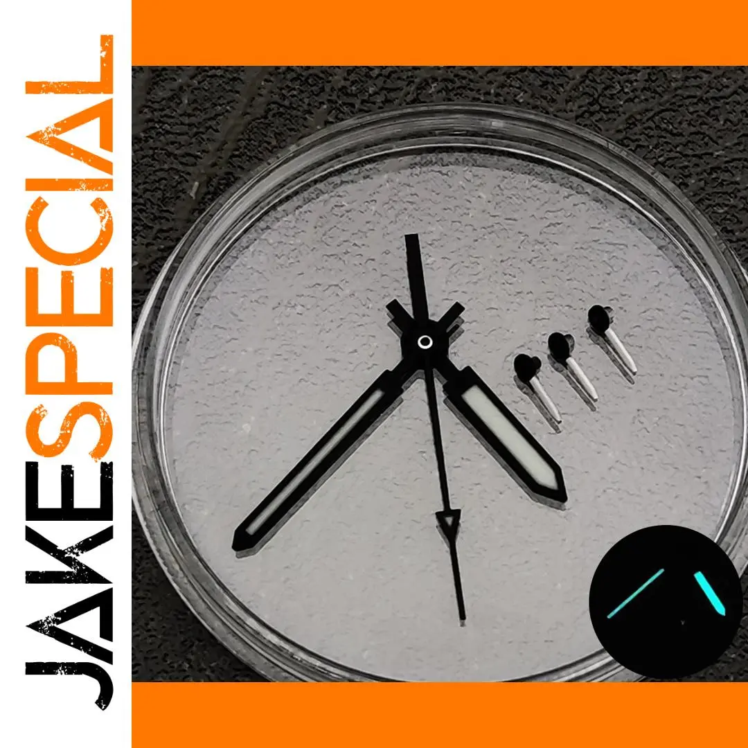 VK63 Movement Watch Hands Set with Luminous Seconds 1 VK63 Movement Watch Hands Set with Luminous Seconds