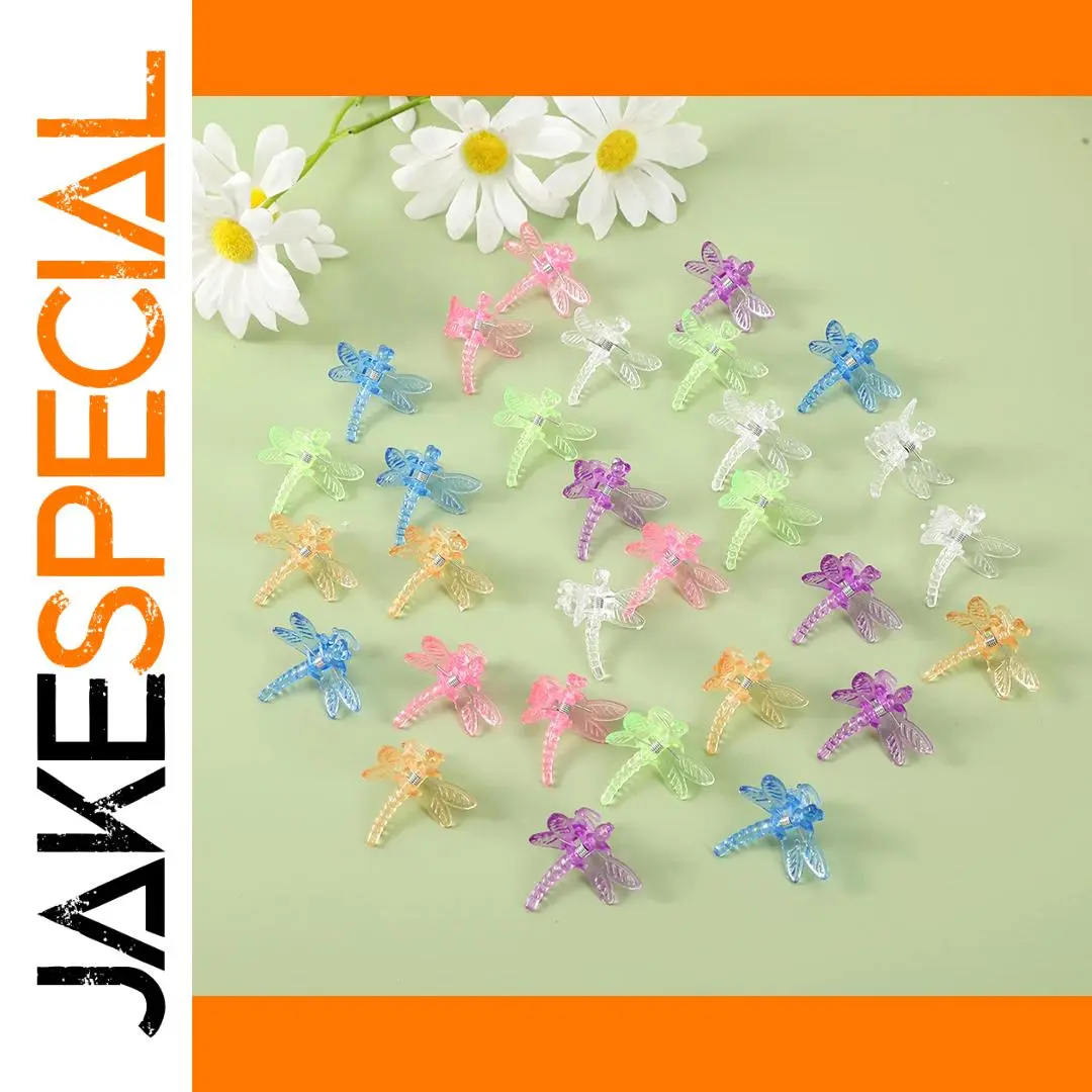 Vibrant Dragonfly Plant Support Clips Set of 30 1 Vibrant Dragonfly Plant Support Clips Set of 30