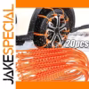 Bright Orange Winter Tire Traction Straps (Set of 10 or 20)