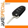 Black Car Key Shell for 3-Button Remote